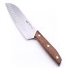 Due Cigni Santoku Alveolato 18cm Noce-coltellipersonalizzati.com