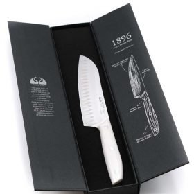Due Cigni Santoku Alveolato 18cm Bianco