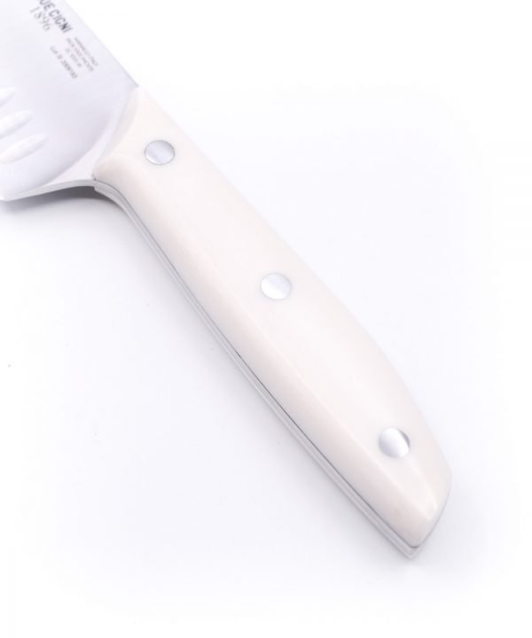 Due Cigni Santoku Alveolato 18cm Bianco-coltellipersonalizzati.com