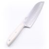 Due Cigni Santoku Alveolato 18cm Bianco-coltellipersonalizzati.com