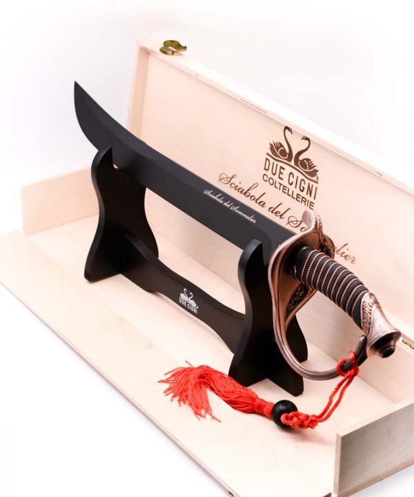 Due Cigni Sciabola da Sommelier 40cm Brunita-coltellipersonalizzati.com