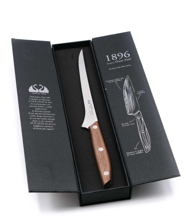 Due Cigni Sfilettare 18cm Noce-coltellipersonalizzati.com