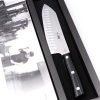 Maglio Nero Iside Fluted Rocking Santoku 17 cm