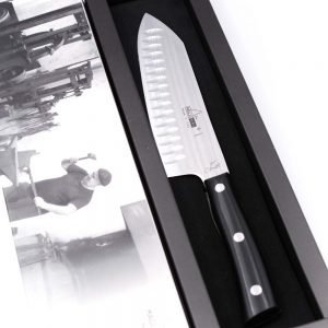 Maglio Nero Iside Rocking Santoku Alveolato 17 cm