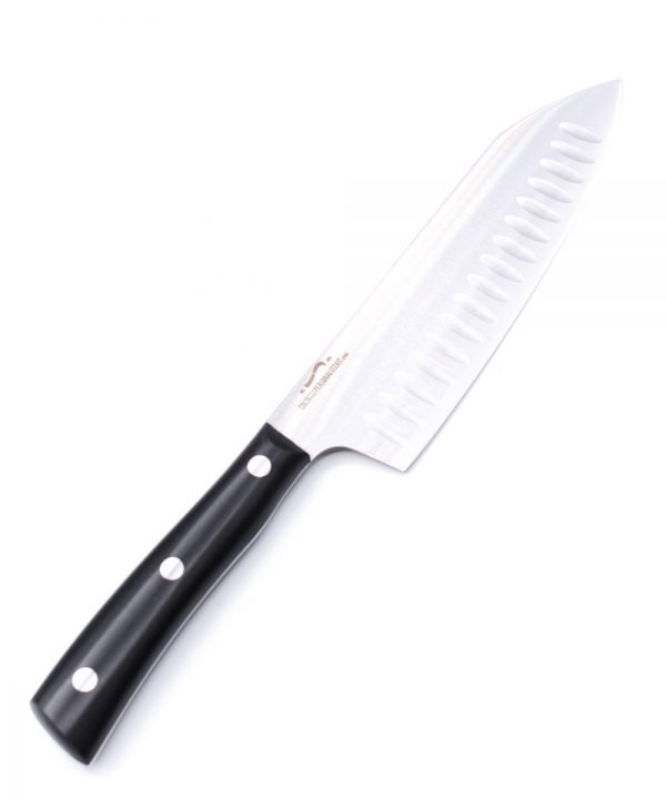 Maglio Nero Iside Fluted Rocking Santoku 17 cm