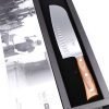 Maglio Nero Iside Santoku Alveolato Ulivo 19 cm