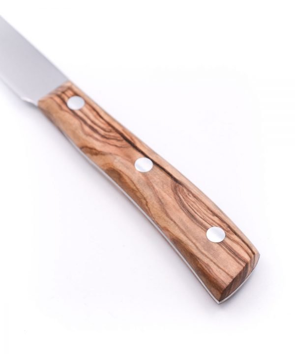 Maglio Nero Steak Knife Set 6pcs Olive Wood -custom-knives