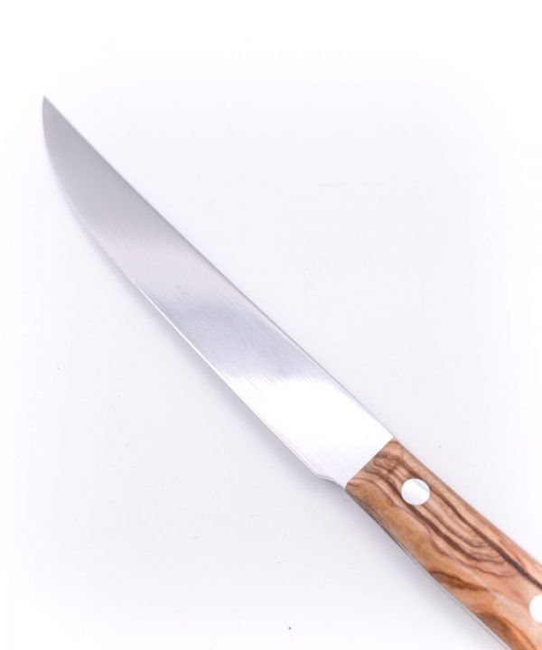 Maglio Nero Steak Knife Set 6pcs Olive Wood -custom-knives
