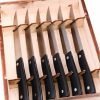 Maglio Nero Steak Knife Set 6pcs-custom-knives