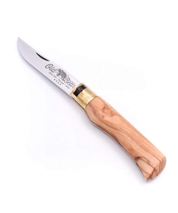 Old Bear Classical Olive Wood L-custom-knives
