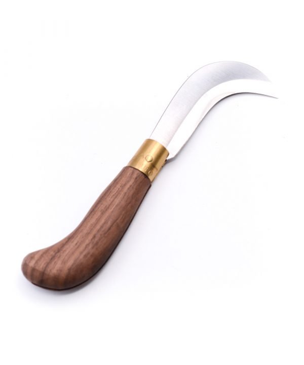 Old Bear Billhook Walnut Wood S-custom-knives