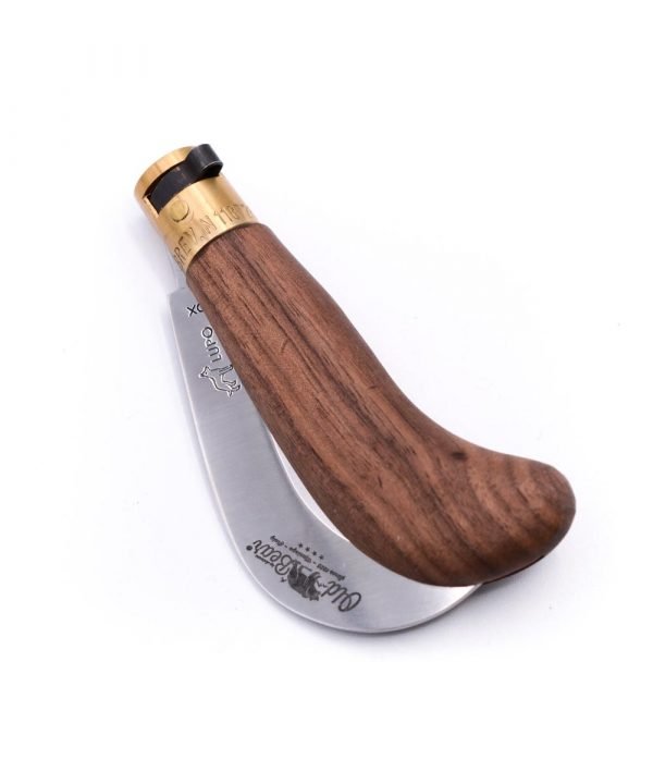 Old Bear Billhook Walnut Wood S-custom-knives