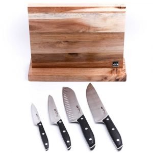 Due Cigni Ceppo Magnetico + Set 4 pz-coltellipersonalizzati.com