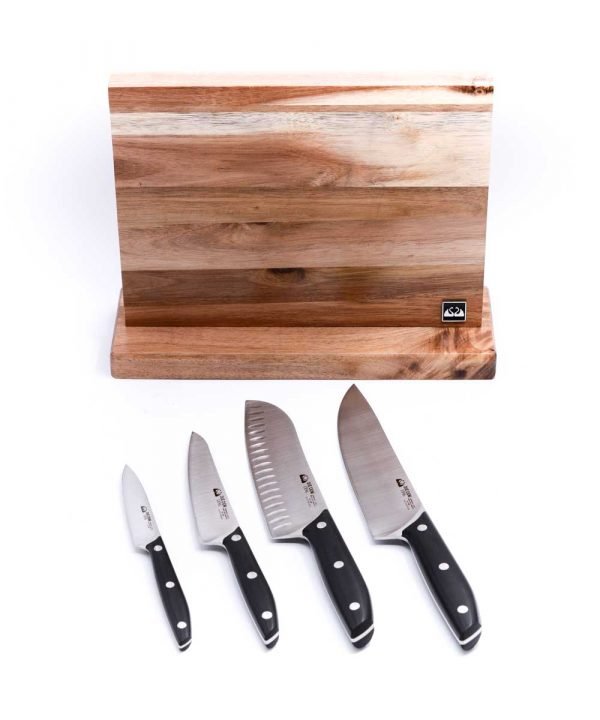 Due Cigni Ceppo Magnetico + Set 4 pz-coltellipersonalizzati.com