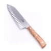 Maglio Nero Iside Rocking Santoku Alveolato 17cm Ulivo-coltellipersonalizzati.com