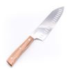 Maglio Nero Iside Rocking Santoku Alveolato 17cm Ulivo-coltellipersonalizzati.com