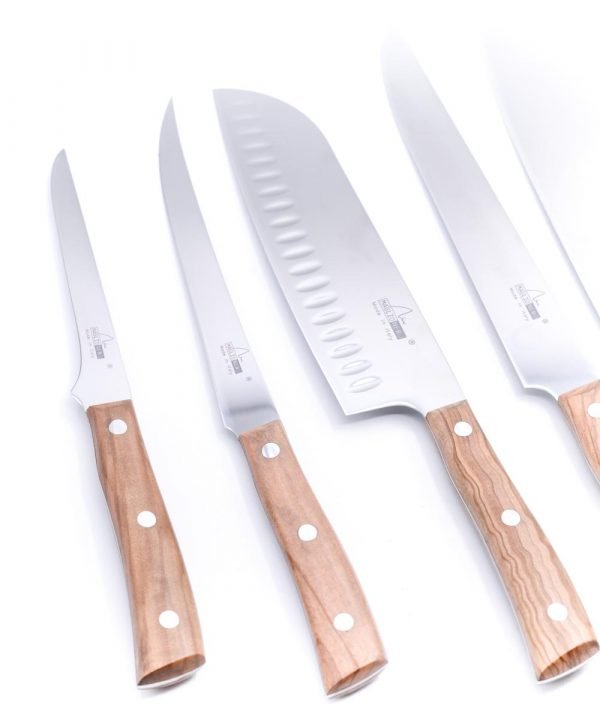 Maglio Nero Set Iside 8 Pezzi Ulivo-coltellipersonalizzati.com