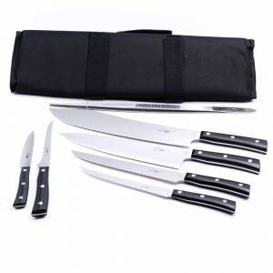 Maglio Nero Set Iside per Carne 7 Pezzi-coltellipersonalizzati.com