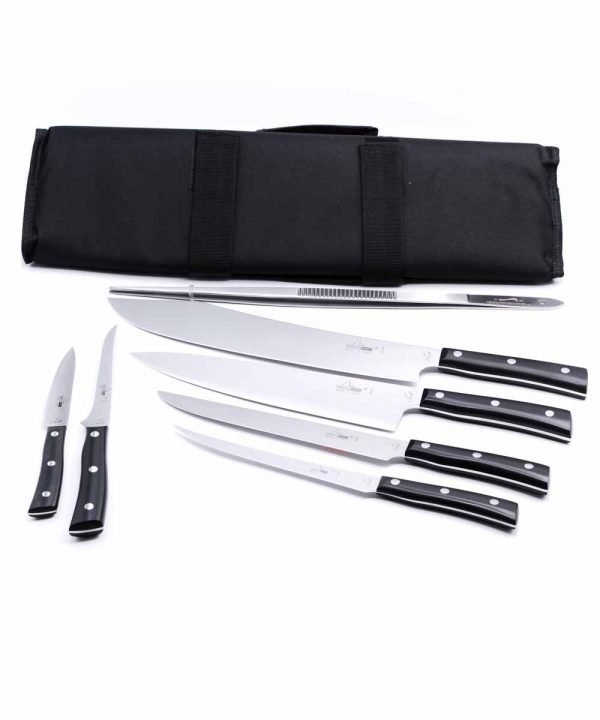 Maglio Nero Set Iside per Carne 7 Pezzi-coltellipersonalizzati.com