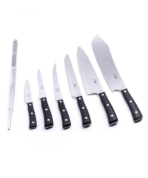 Maglio Nero Set Iside per Carne 7 Pezzi-coltellipersonalizzati.com