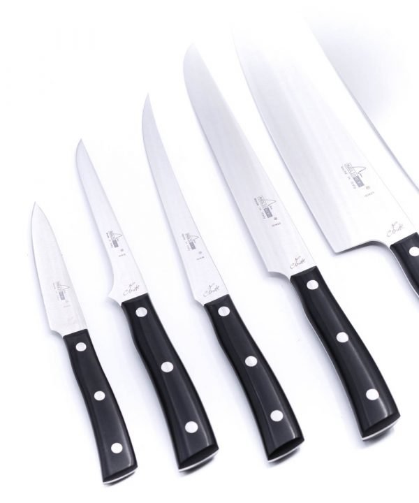 Maglio Nero Set Iside per Carne 7 Pezzi-coltellipersonalizzati.com