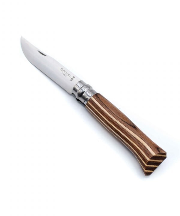 Opinel N°8 Laminato Betulla Marrone-coltellipersonalizzati.com