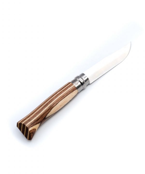 Opinel N°8 Laminato Betulla Marrone-coltellipersonalizzati.com