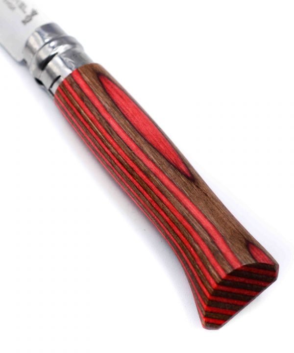 Opinel N°8 Laminato Betulla Rosso-coltellipersonalizzati.com