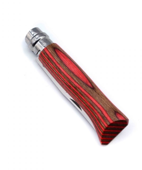 Opinel N°8 Laminato Betulla Rosso-coltellipersonalizzati.com