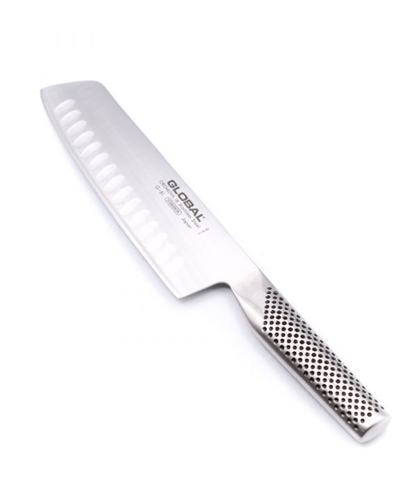 Global G-81 Nakiri Alveolato 18cm-coltellipersonalizzati.com