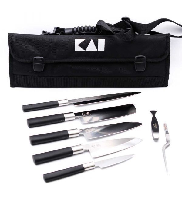 KAI Set Wasabi Black Giappone 8pz-coltellipersonalizzati.com