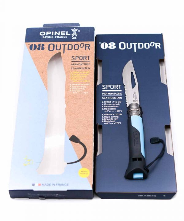 Opinel Sport Blu N°8 con Fischietto-coltellipersonalizzati.co