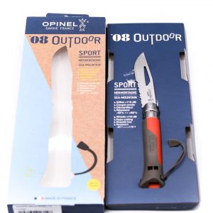 Opinel Sport Red N°8 con Fischietto-coltellipersonalizzati.com