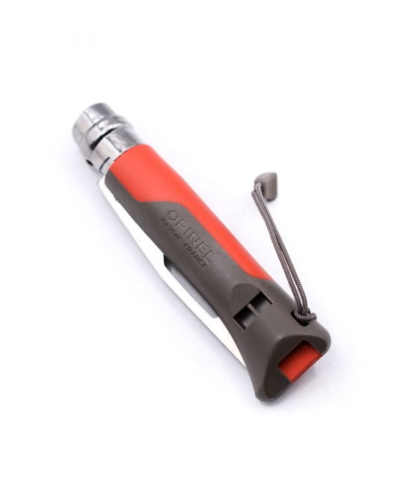 Opinel Sport Red N°8 con Fischietto-coltellipersonalizzati.com