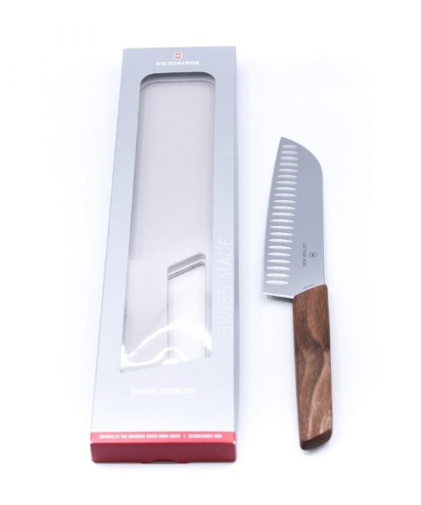 Victorinox Swiss Modern Santoku Noce 17cm-coltellipersonalizzati.com