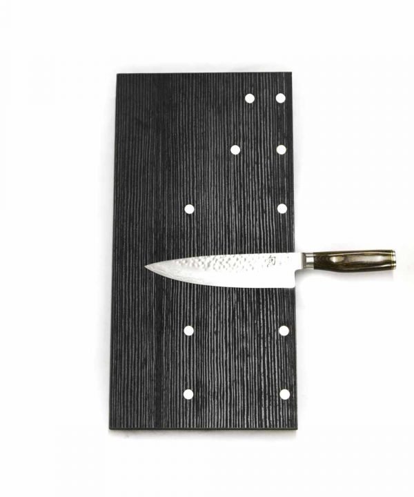 KnivesWall 6 posti Legno Nero-coltellipersonalizzati.com