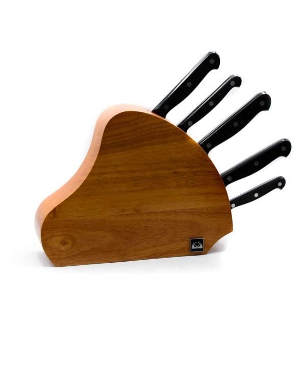 Due Cigni Ceppo Ventaglio 5pz Rivettati-coltellipersonalizzati.com