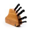 Due Cigni Ceppo Ventaglio 5pz Rivettati-coltellipersonalizzati.com