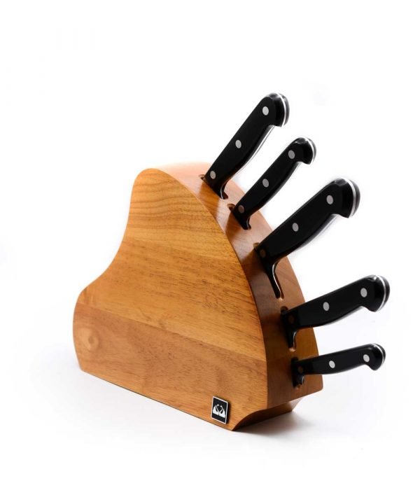 Due Cigni Ceppo Ventaglio 5pz Rivettati-coltellipersonalizzati.com
