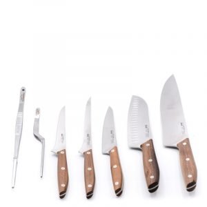 Due Cigni Set 8 pezzi Noce-coltellipersonalizzati.com