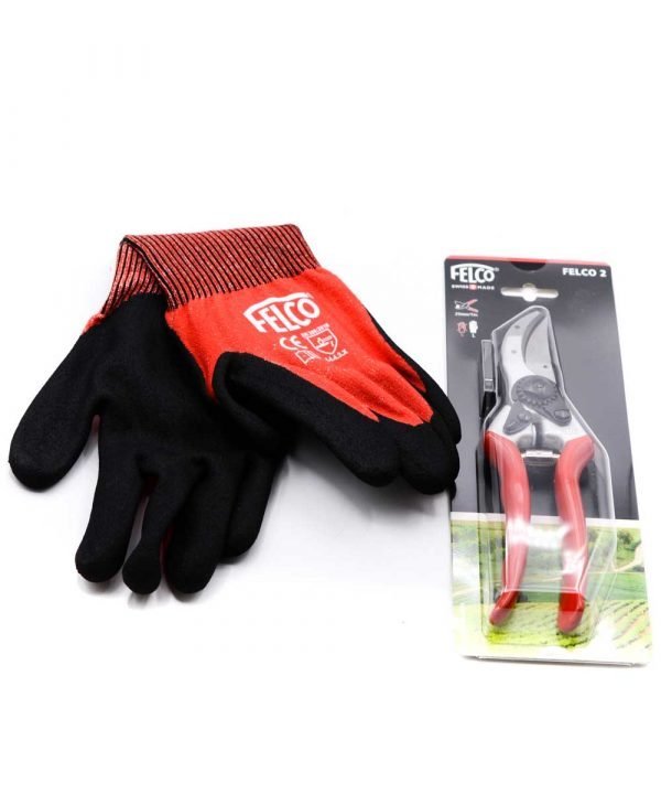Felco Set Forbici "2" + Guanti "L" - coltellipersonalizzati.com