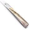 M.F. Sfilato Corno Antico Guancetta INOX 28cm -coltellipersonalizzati.com
