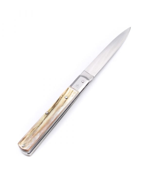 M.F. Sfilato Corno Antico Guancetta INOX 28cm -coltellipersonalizzati.com