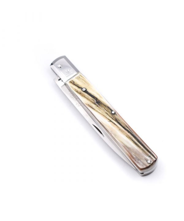 M.F. Sfilato Corno Antico Guancetta INOX 28cm -coltellipersonalizzati.com