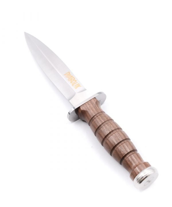 Maserin Coltello di Diabolik Noce con Incisione Oro- coltellipersonalizzati.com