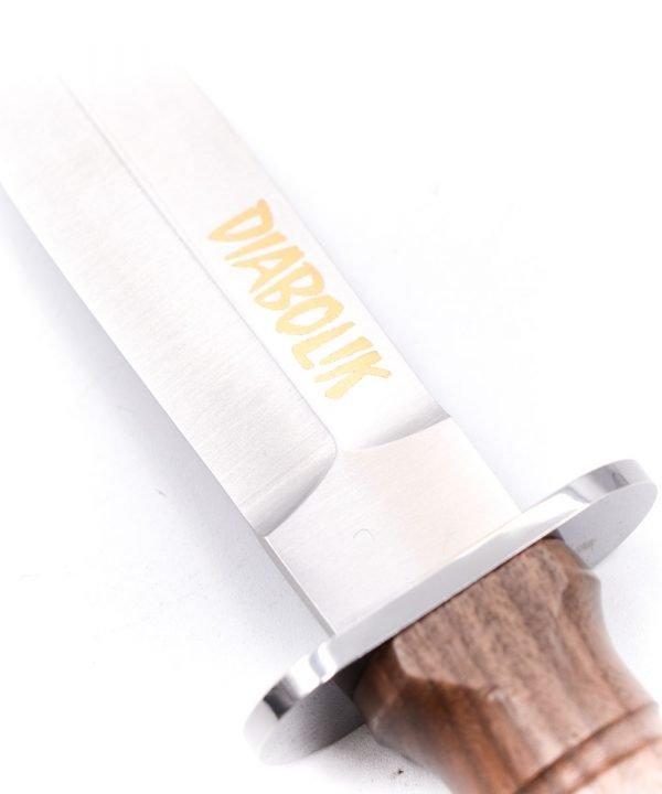 Maserin Coltello di Diabolik Noce con Incisione Oro- coltellipersonalizzati.com