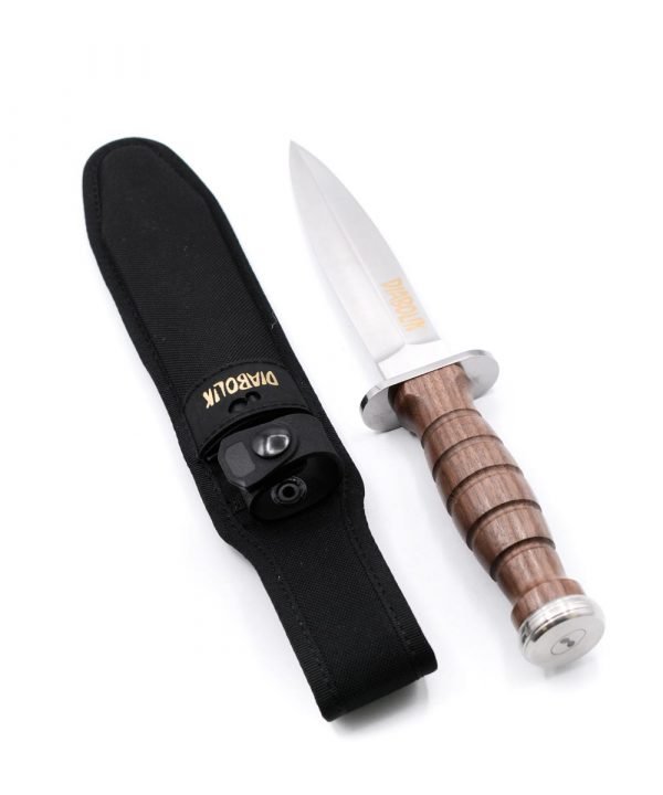 Maserin Coltello di Diabolik Noce con Incisione Oro- coltellipersonalizzati.com