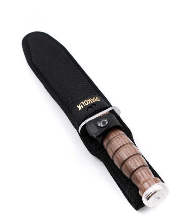 Maserin Coltello di Diabolik Noce con Incisione Oro- coltellipersonalizzati.com