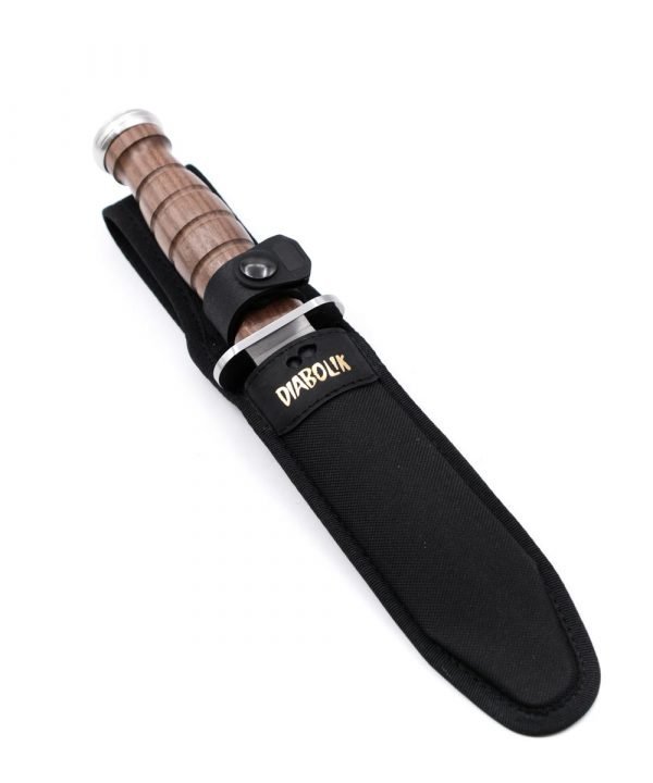 Maserin Coltello di Diabolik Noce con Incisione Oro- coltellipersonalizzati.com