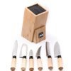 Ceppo ad Inserimento Bamboo + Set CS 6pz - coltellipersonalizzati.com